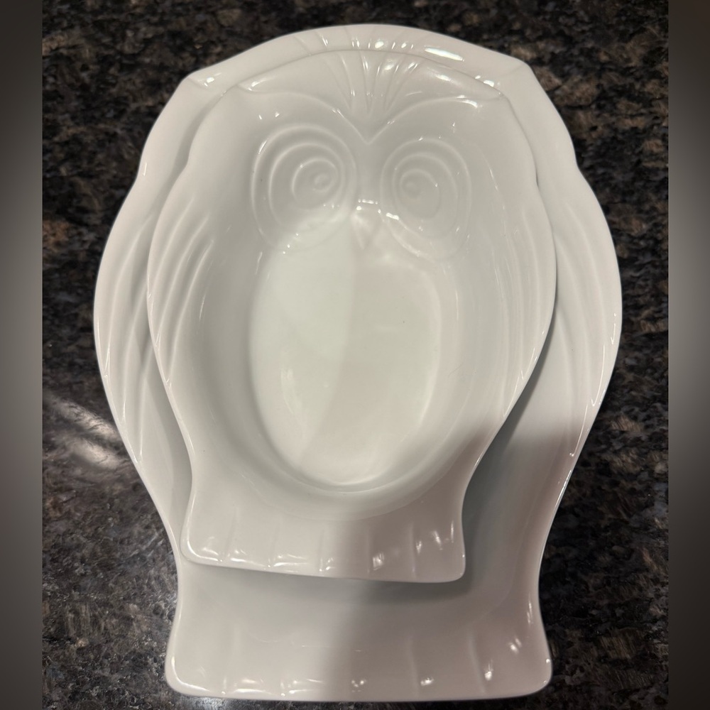 White Owl Shaped Porcelain bowls